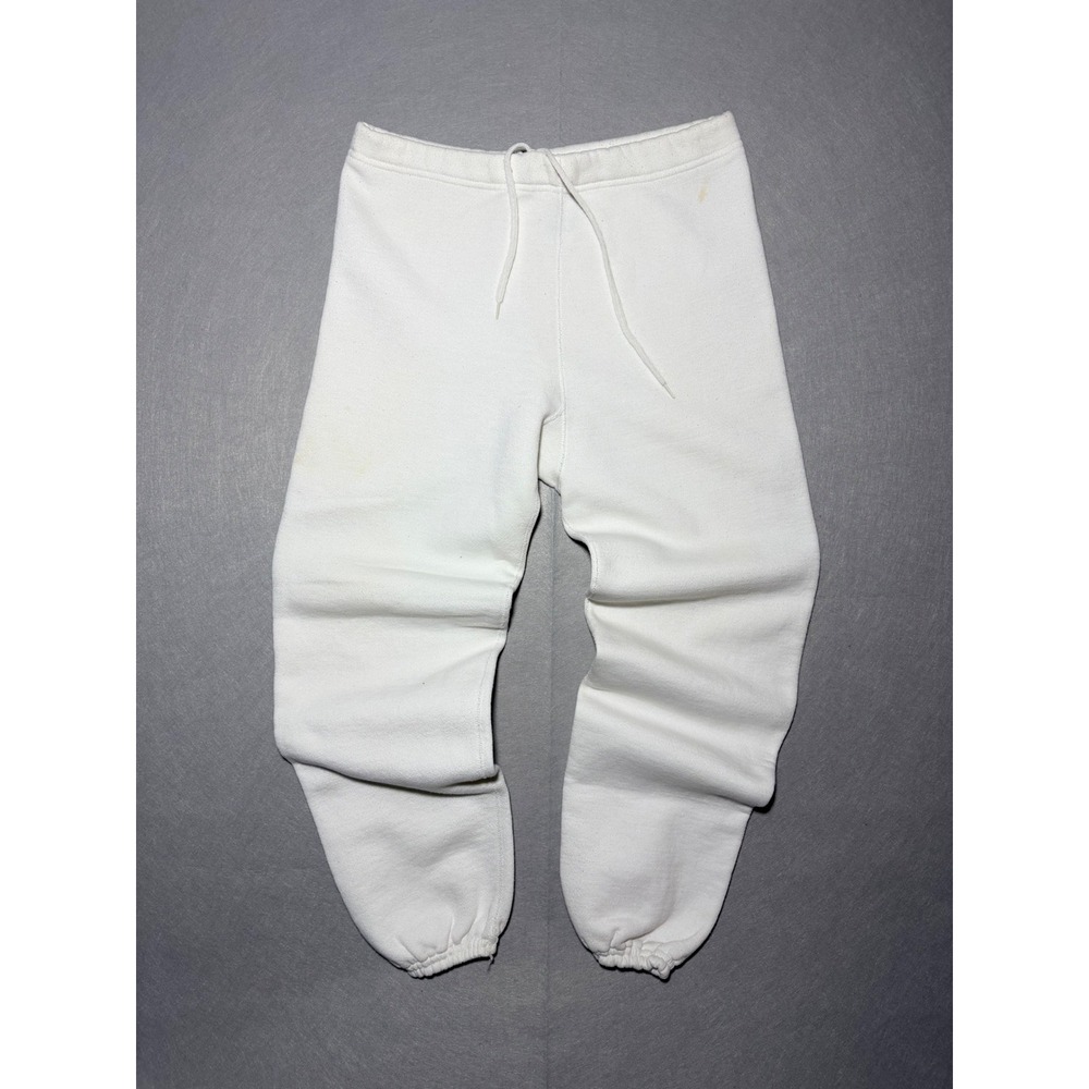 80s Vintage Discus Athletic Sweatpants Mens Medium White Heavyweight USA Made